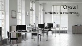  Presentation with interior - Presentation enhanced with classroom objects - elegant office interior mixed media background and a light gray colored foreground