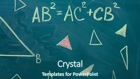  Presentation with math - Beautiful presentation featuring classroom objects - math formulas written backdrop and a  colored foreground