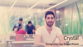  Presentation with computer lab science classroom - Colorful PPT theme enhanced with classroom working homework and learning backdrop and a  colored foreground