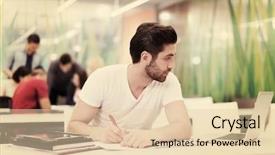  Presentation with homework - Presentation having classroom working homework and learning background and a  colored foreground