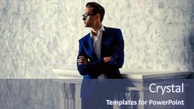  Presentation with classy - Colorful theme enhanced with classy - vogue shot of a handsome backdrop and a ocean colored foreground