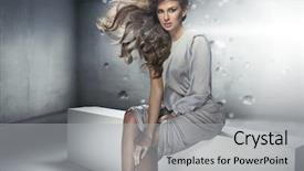  Presentation with batik fabric beautiful of art - Colorful PPT layouts enhanced with classy - young beautiful caucasian woman backdrop and a light gray colored foreground