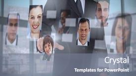  Presentation with classy - Slide set with form of volume background and a white colored foreground.