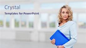  Presentation with classy - Cool new presentation theme with classy-real-estate-agent backdrop and a sky blue colored foreground