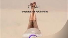  Presentation with classy - Cool new PPT theme with classy woman on the beach in vietnam backdrop and a soft green colored foreground