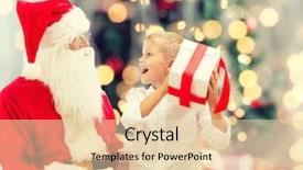  Presentation with christmas holidays - Amazing theme having claus and gifts over christmas backdrop and a lemonade colored foreground