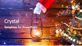  Presentation with oil lamp - Audience pleasing presentation theme consisting of claus hand holding vintage oil backdrop and a tawny brown colored foreground