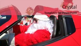  Presentation with sports car - Slides featuring claus in his sports car background and a red colored foreground