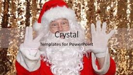  Presentation with santa - Audience pleasing theme consisting of claus santa claus holds eight backdrop and a coral colored foreground