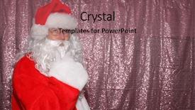  Presentation with deep - Presentation theme with claus santa claus is deep background and a violet colored foreground