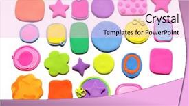  Presentation with clay - Presentation enhanced with clay bricks - collection color background plasticine background background and a lavender colored foreground