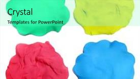  Presentation with clay - Slide set enhanced with clay bricks - plasticine background plasticine banner dialog background and a seafoam green colored foreground