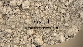  Presentation with soil texture - Presentation enhanced with clay dry soil texture background and a  colored foreground
