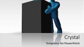  Presentation with clay - Amazing presentation theme having clay figure - presents new product backdrop and a light gray colored foreground