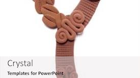  Presentation with clay - Presentation theme featuring clay letter on a white background clay alphabet clay letter y background and a light gray colored foreground