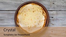  Presentation with clay - Beautiful PPT layouts featuring clay plate on a vintage backdrop and a  colored foreground