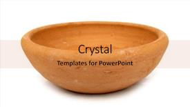  Presentation with clay - Slide deck with clay pot background and a gold colored foreground