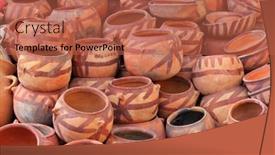  Presentation with clay - Presentation theme enhanced with clay pots - yemen background and a red colored foreground