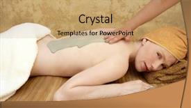  Presentation with golden yellow - PPT theme enhanced with clay therapy in a golden background and a  colored foreground