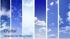  Presentation with clean air - Slide deck consisting of clean air - banners collection - white clouds background and a light blue colored foreground