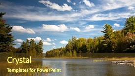  Presentation with clear water - Cool new PPT layouts with clean air - carpenter lake clear water vista backdrop and a tawny brown colored foreground