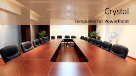  Presentation with clean air - Beautiful PPT theme featuring clean air - closeup of modern city meeting backdrop and a coral colored foreground