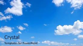  Presentation with clean air - Theme featuring clean air - sky background and a light blue colored foreground
