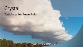  Presentation with clean air - Cool new presentation with clean air cloudscape and water backdrop and a lemonade colored foreground