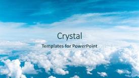  Presentation with clean air - PPT layouts with clean air cloudy outdoor background and a sky blue colored foreground