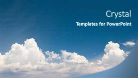  Presentation with clean air - Amazing PPT layouts having clean air spectacular cloudscape backdrop and a ocean colored foreground