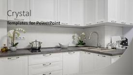  Presentation with minimalistic - Colorful slide set enhanced with clean-and-minimalistic-modern-white backdrop and a light gray colored foreground