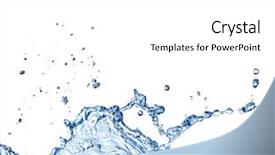  Presentation with fresh water splash green apple isolated white - Colorful slide set enhanced with kidney bean is a variety backdrop and a tawny brown colored foreground