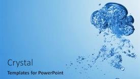  Presentation with clean water - Cool new presentation with clean blue water splash backdrop and a light blue colored foreground