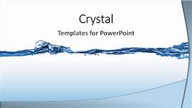  Presentation with clean water - Cool new presentation theme with clean blue water splash backdrop and a  colored foreground