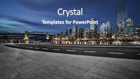  Presentation with vancouver - Slides having clean drive - empty road with yealetown background background and a ocean colored foreground