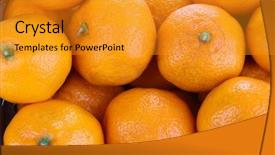  Presentation with sweet - Theme enhanced with clean eating - ripe sweet tangerines background background and a gold colored foreground