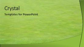  Presentation with football field - Presentation having clean empty football grass field background and a yellow colored foreground