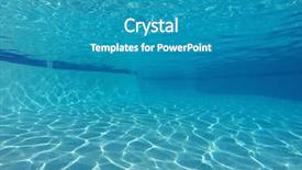  Presentation with patterns - Colorful theme enhanced with clean empty suburban swimming pool backdrop and a teal colored foreground