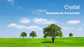  Presentation with green chemistry chemical formulas ecology - Audience pleasing slides consisting of clean energy - green ecology landscape backdrop and a teal colored foreground