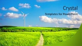  Presentation with clean - PPT theme with clean energy - nature background and a teal colored foreground