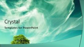  Presentation with green chemistry chemical formulas ecology - Colorful PPT theme enhanced with clean environment - green landscape ecology backdrop and a mint green colored foreground