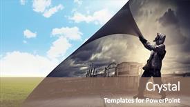  Presentation with turning page - Audience pleasing PPT theme consisting of birthday icon with bonus 2017 backdrop and a light gray colored foreground