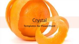  Presentation with food safety - Cool new slide set with clean food - orange with double skin layer backdrop and a gold colored foreground