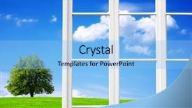  Presentation with nature - Beautiful presentation theme featuring clean green - closeness to nature backdrop and a  colored foreground