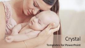  Presentation with newborn - PPT theme having abstract image of disco lights background and a wine colored foreground