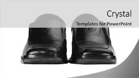  Presentation with leather shoes - Amazing slides having clean india - close-up of a pair backdrop and a light gray colored foreground