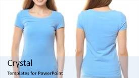  Presentation with design - Presentation theme with clean label - front and back views background and a light blue colored foreground