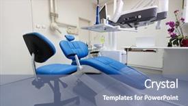  Presentation with clean - Slides featuring clean modern dental ordination background and a ocean colored foreground