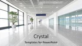  Presentation with clean - Beautiful PPT layouts featuring clean office - hall of business building backdrop and a light gray colored foreground