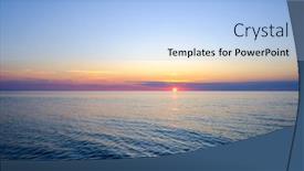  Presentation with clean water - Beautiful slide deck featuring clean-sea-water-rippling-against backdrop and a light blue colored foreground